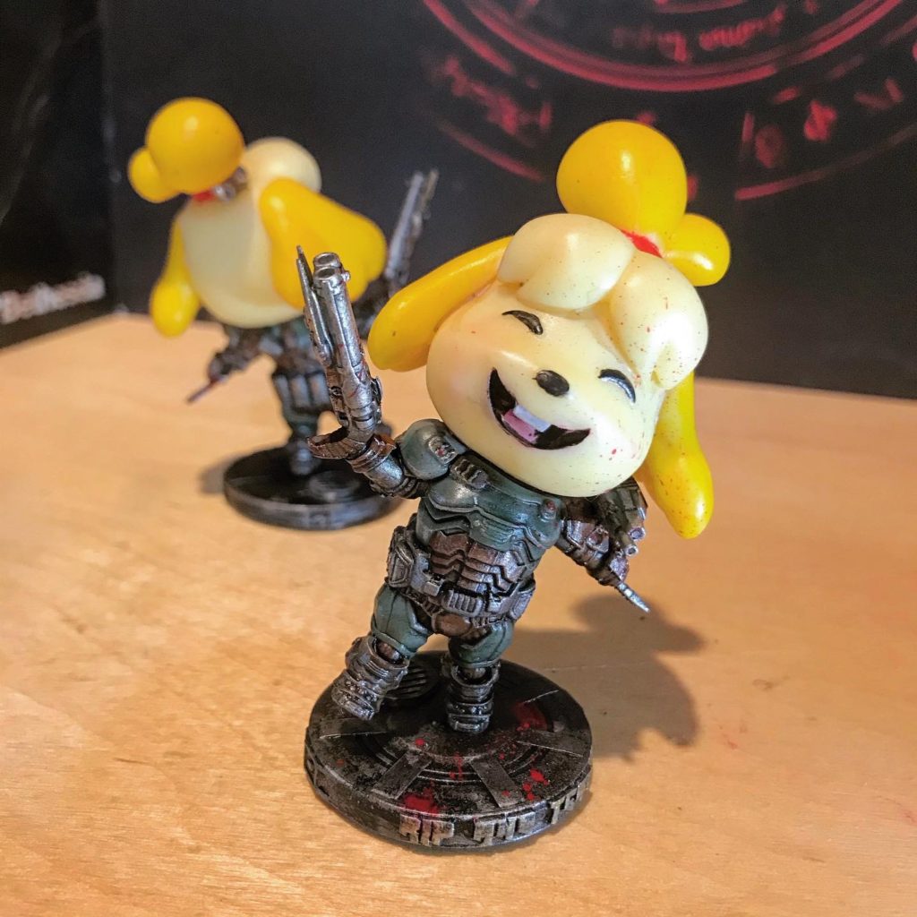 doomguy and isabelle figure